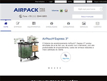Tablet Screenshot of airpack.com.br